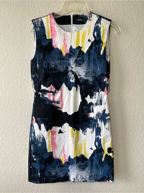 Kate Spade Saturday Atmosphere Print Splatter Paint Short Dress Size 2